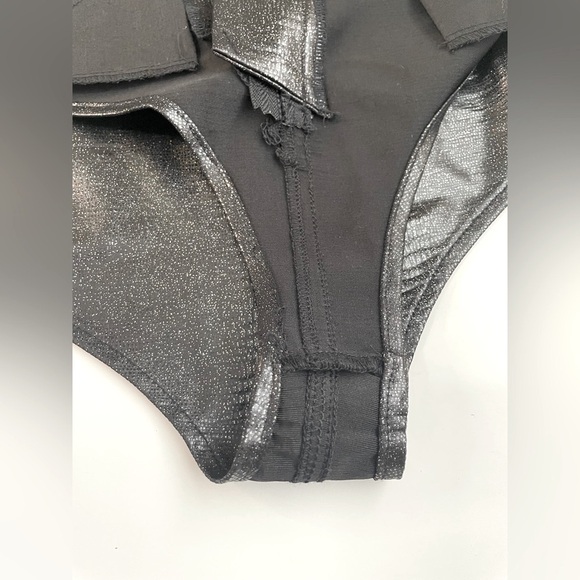 NWOT Shiny Black High-Waisted Panty - Picture 10 of 12